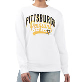 NHL Pittsburgh Penguins G-III 4Her by Carl Banks Women's Filigree Team Graphic Fleece Pullover Sweatshirt - White