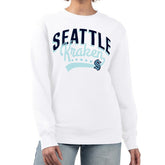 NHL Seattle Kraken G-III 4Her by Carl Banks Women's Filigree Team Graphic Fleece Pullover Sweatshirt - White