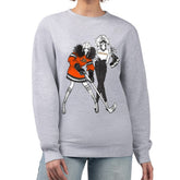 NHL Anaheim Ducks G-III 4Her by Carl Banks Women's Hockey Girls Team Graphic Fleece Pullover Sweatshirt - Heather Gray