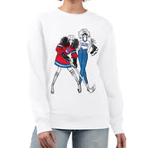 NHL New York Rangers G-III 4Her by Carl Banks Women's Hockey Girls Team Graphic Fleece Pullover Sweatshirt - White