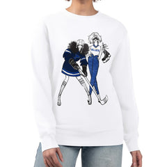 NHL St. Louis Blues G-III 4Her by Carl Banks Women's Hockey Girls Team Graphic Fleece Pullover Sweatshirt - White