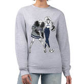 NHL Winnipeg Jets G-III 4Her by Carl Banks Women's Hockey Girls Team Graphic Fleece Pullover Sweatshirt - Heather Gray