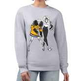 NHL Pittsburgh Penguins G-III 4Her by Carl Banks Women's Hockey Girls Team Graphic Fleece Pullover Sweatshirt - Heather Gray