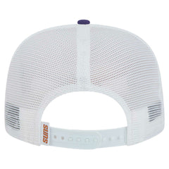 Phoenix Suns Dip-Dye 9FIFTY A-Frame Trucker Snapback Hat White/Purple