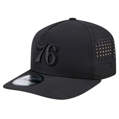 Philadelphia 76ers Vented 9FIFTY A-Frame Snapback Hat Black