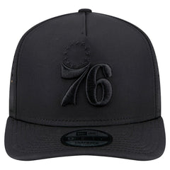 Philadelphia 76ers Vented 9FIFTY A-Frame Snapback Hat Black