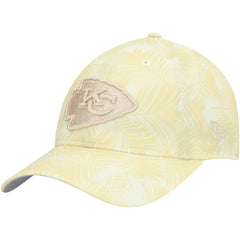 Kansas City Chiefs New Era Women's Frond 9TWENTY Adjustable Hat Cream