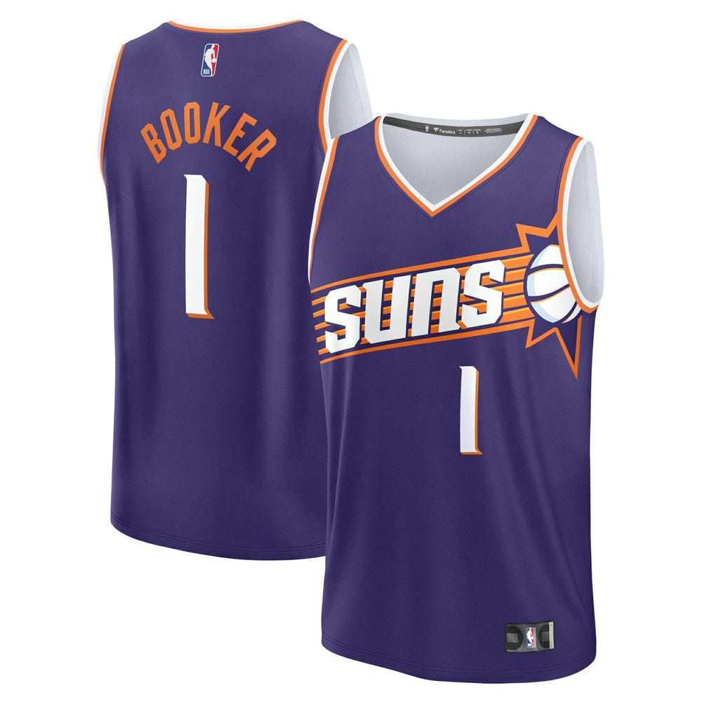 NBA Devin Booker Phoenix Suns Fast Break Replica Player Jersey - Icon Edition - Purple