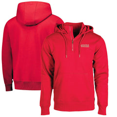 San Francisco 49ers Dunbrooke Unisex Defender Quarter-Zip Hoodie Scarlet