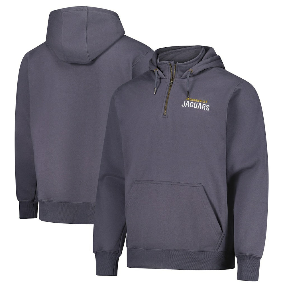 Jacksonville Jaguars Dunbrooke Unisex Defender Quarter-Zip Hoodie Graphite