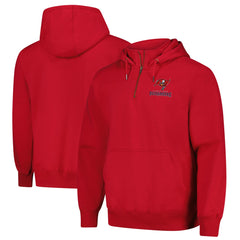 Tampa Bay Buccaneers Dunbrooke Unisex Defender Quarter-Zip Hoodie Red