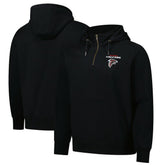 Atlanta Falcons Dunbrooke Unisex Defender Quarter-Zip Hoodie Black