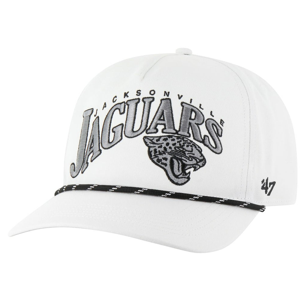 Jacksonville Jaguars '47 Wave Speckle Hitch Rope Adjustable Hat White
