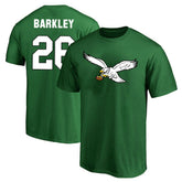 Saquon Barkley Philadelphia Eagles Big & Tall Player Name & Number T-Shirt Kelly Green