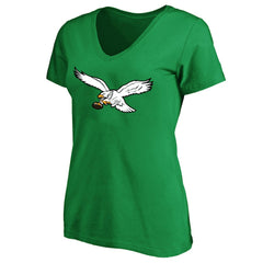 Saquon Barkley Philadelphia Eagles Women's Plus Size Fair Catch Name & Number Scoop Neck T-Shirt Kelly Green