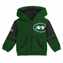 New York Jets Preschool Stadium Color Block Full-Zip Hoodie Green