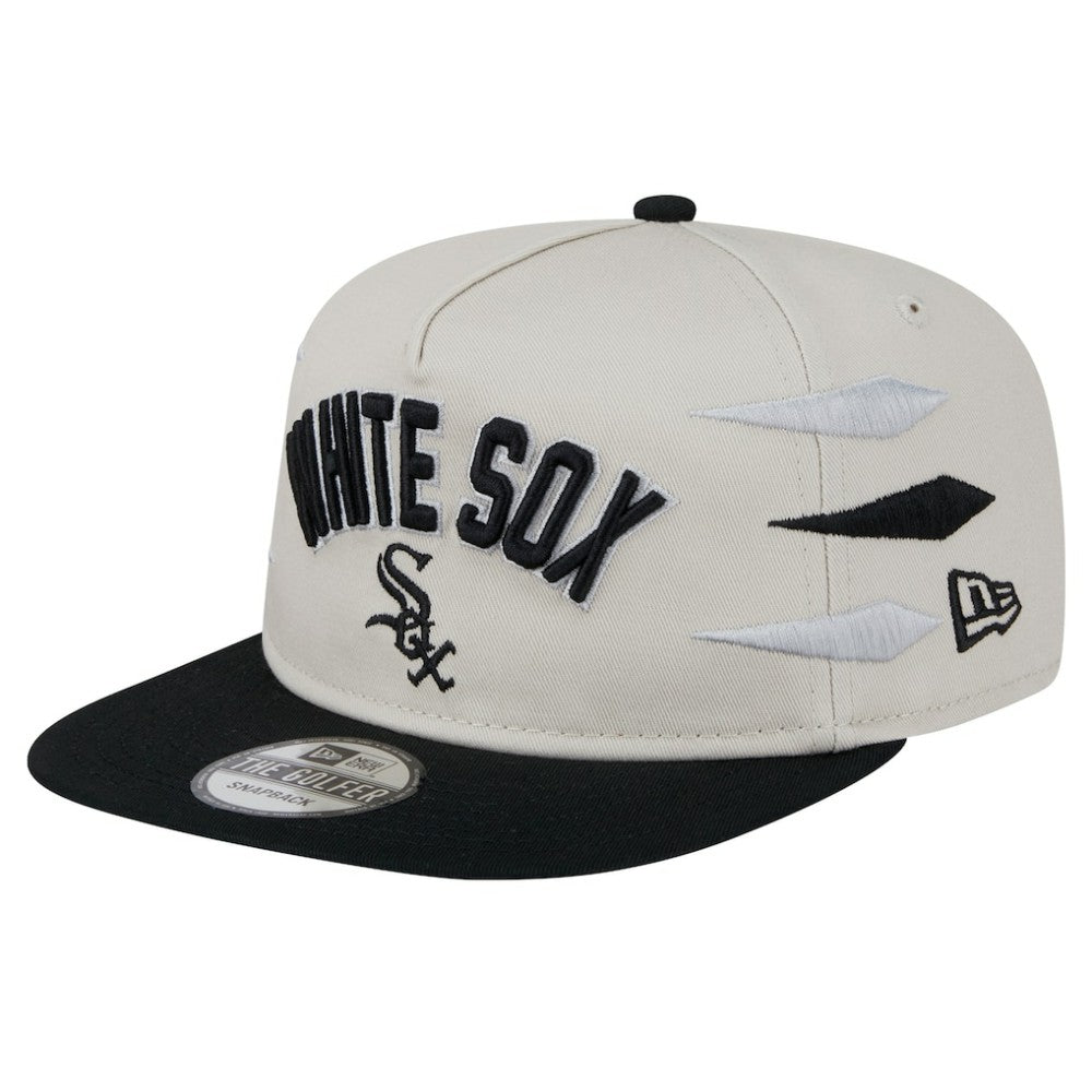 Chicago White Sox New Era Iron Golfer Snapback Hat - Cream Hats