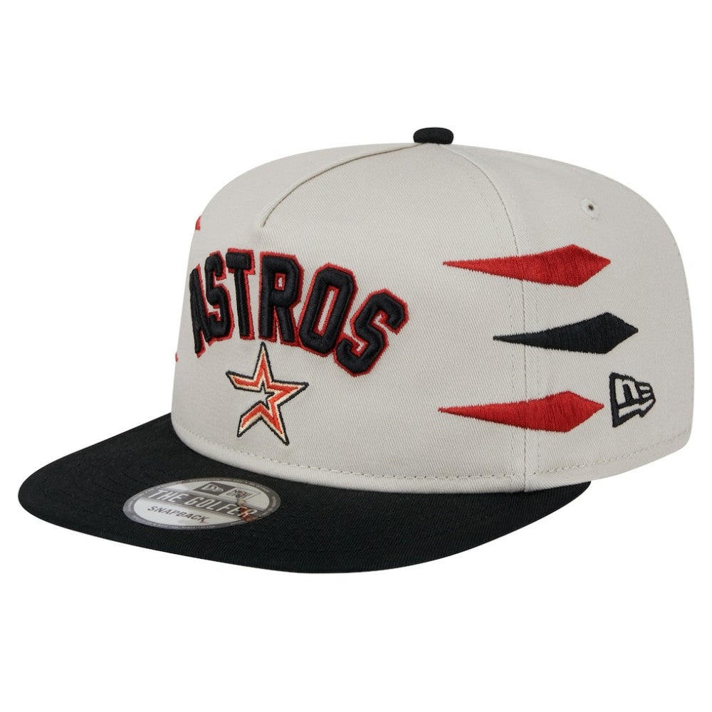 Houston Astros New Era Iron Golfer Snapback Hat - Cream Hats