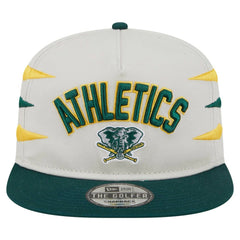Athletics New Era Iron Golfer Snapback Hat - Cream Hats