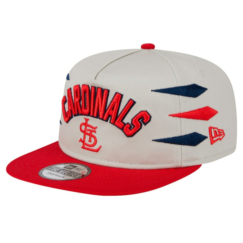 St. Louis Cardinals New Era Iron Golfer Snapback Hat - Cream Hats
