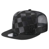 San Francisco Giants New Era Score Check 9FIFTY A-Frame Trucker Snapback Hat - Black Hats