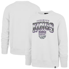 Sacramento Kings '47 Spotlight Headline Pullover Sweatshirt White