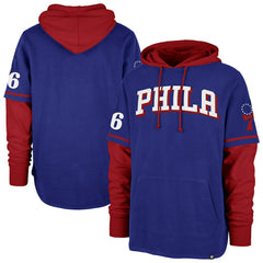 Philadelphia 76ers '47 Trifecta Shortstop Pullover Hoodie Royal