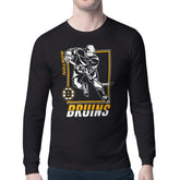 NHL Boston Bruins Starter Player Grid Long Sleeve T-Shirt - Black