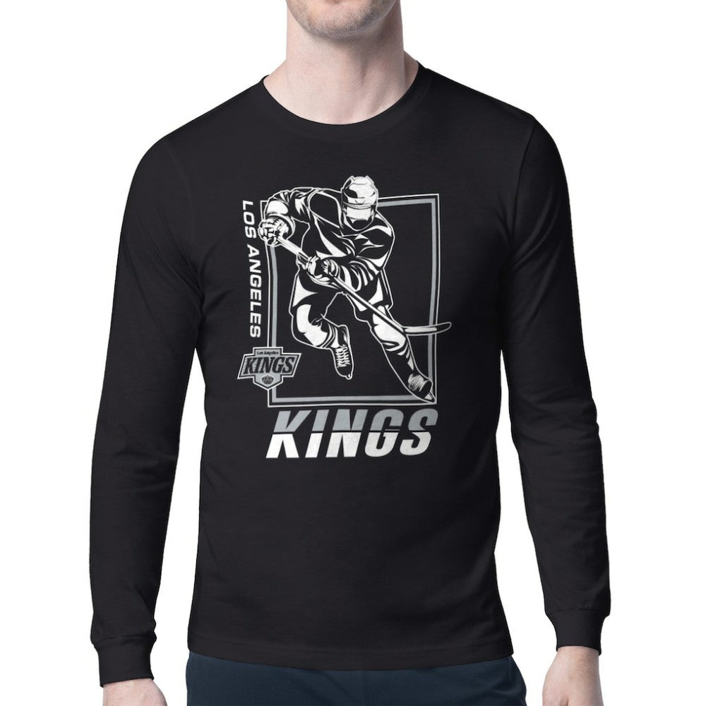 NHL Los Angeles Kings Starter Player Grid Long Sleeve T-Shirt - Black