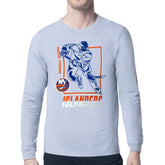 NHL New York Islanders Starter Player Grid Long Sleeve T-Shirt - Heather Gray