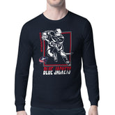 NHL Columbus Blue Jackets Starter Player Grid Long Sleeve T-Shirt - Navy