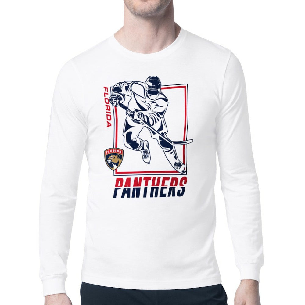 NHL Florida Panthers Starter Player Grid Long Sleeve T-Shirt - White