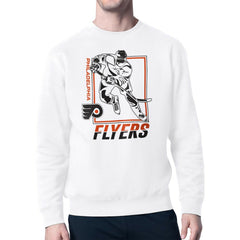 NHL Philadelphia Flyers Starter Player Grid Fleece Pullover Sweatshirt - White