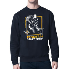 NHL Nashville Predators Starter Player Grid Fleece Pullover Sweatshirt - Navy