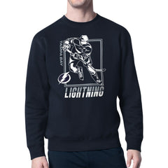 NHL Tampa Bay Lightning Starter Player Grid Fleece Pullover Sweatshirt - Navy