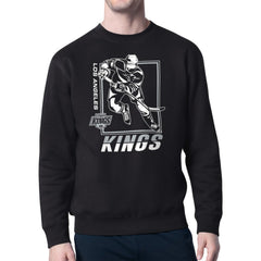 NHL Los Angeles Kings Starter Player Grid Fleece Pullover Sweatshirt - Black