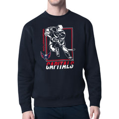 NHL Washington Capitals Starter Player Grid Fleece Pullover Sweatshirt - Navy