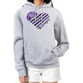 Sacramento Kings G-III 4Her by Carl Banks Women's Heart Pullover Hoodie - Heather Gray