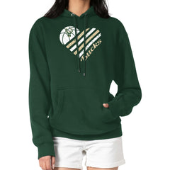 Milwaukee Bucks G-III 4Her by Carl Banks Women's Heart Pullover Hoodie - Green