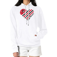 Portland Trail Blazers G-III 4Her by Carl Banks Women's Heart Pullover Hoodie - White