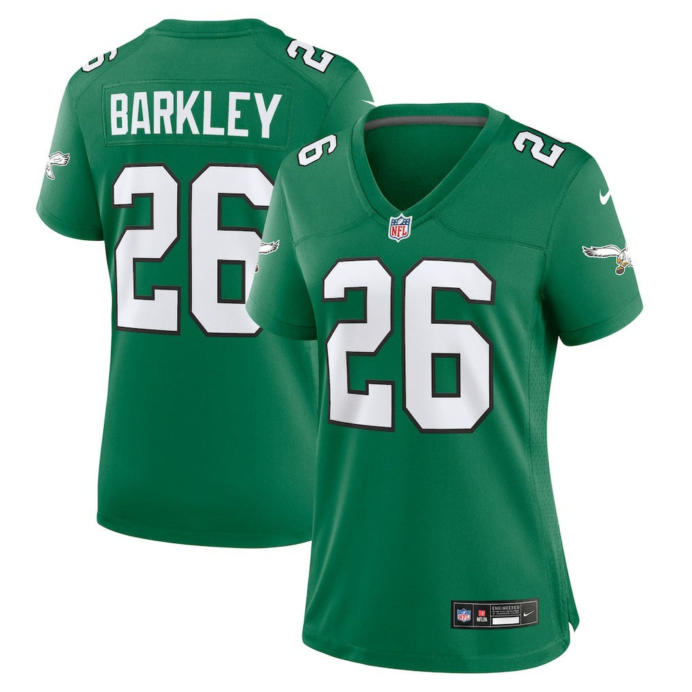 NFL Saquon Barkley Philadelphia Eagles Women's Alternate Game Jersey - Kelly Green