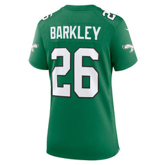 NFL Saquon Barkley Philadelphia Eagles Women's Alternate Game Jersey - Kelly Green