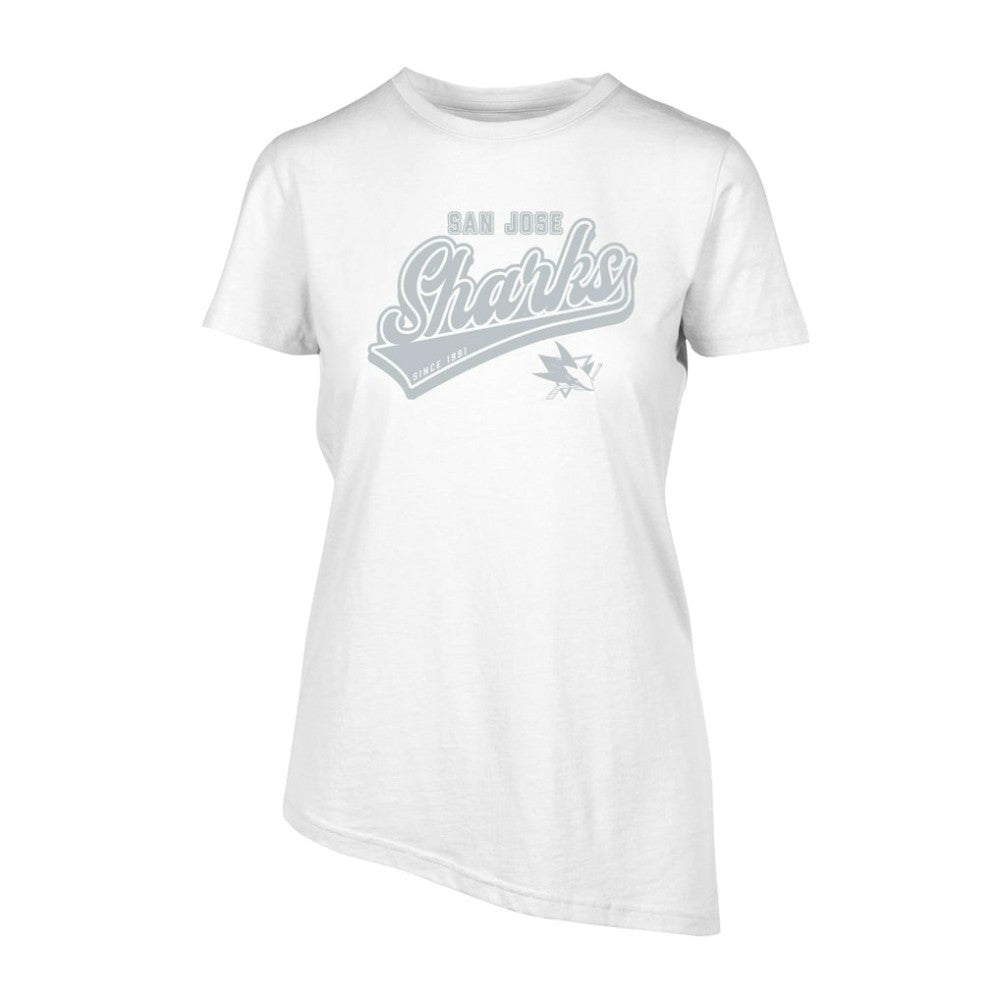 NHL San Jose Sharks Levelwear Women's Birch Sweep T-Shirt - White