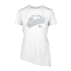 NHL San Jose Sharks Levelwear Women's Birch Sweep T-Shirt - White
