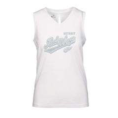 NHL Detroit Red Wings Levelwear Women's Paisley Sweep V-Neck Tank Top - White