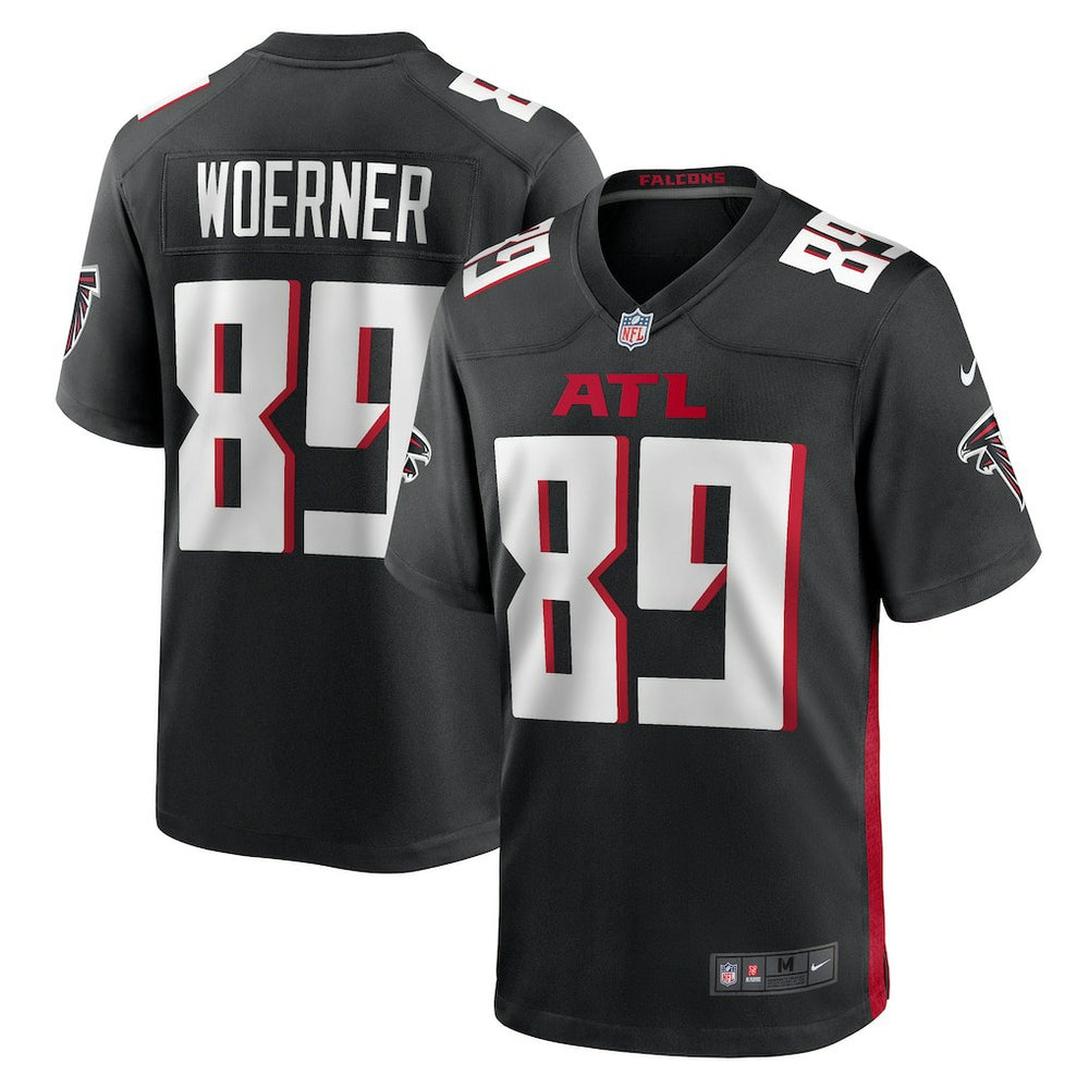 NFL Charlie Woerner Atlanta Falcons Game Jersey - Black