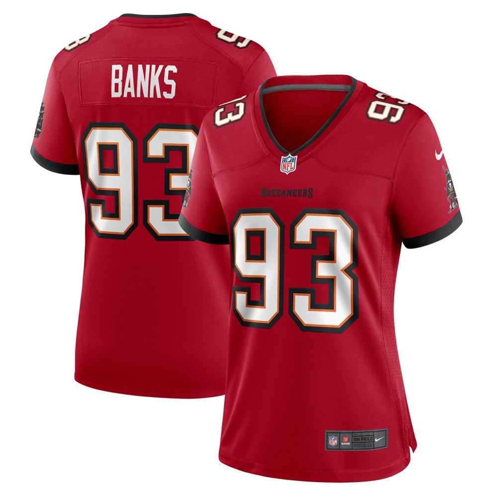 NFL Eric Banks Tampa Bay Buccaneers Women's Game Jersey - Red
