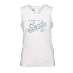 Oklahoma City Thunder Levelwear Women's Paisley Sweep V-Neck Tank Top White