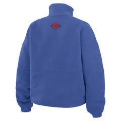NHL New York Rangers WEAR by Erin Andrews Women's Polar Fleece Half-Zip Jacket - Blue