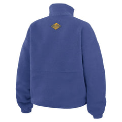 NHL St. Louis Blues WEAR by Erin Andrews Women's Polar Fleece Half-Zip Jacket - Blue